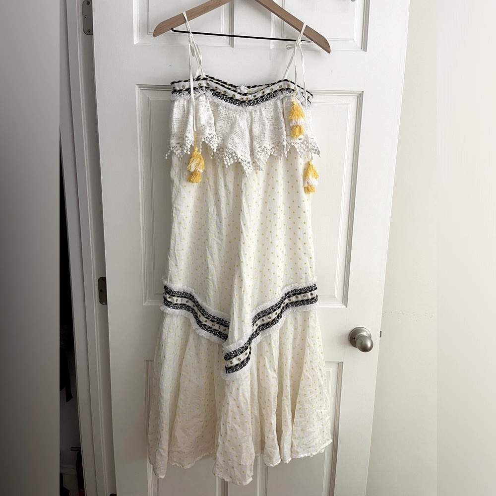 Place Nationale - Mala Cotton Maxi women’s Sundress in White